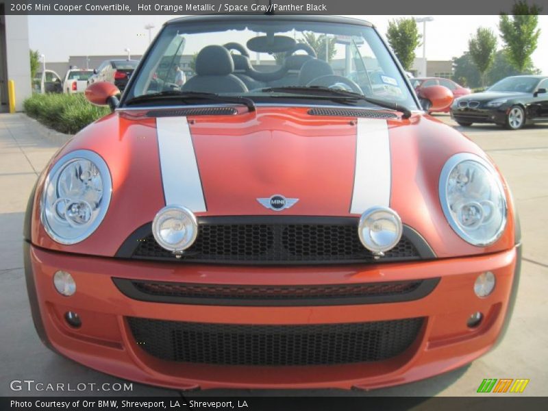 Hot Orange Metallic / Space Gray/Panther Black 2006 Mini Cooper Convertible