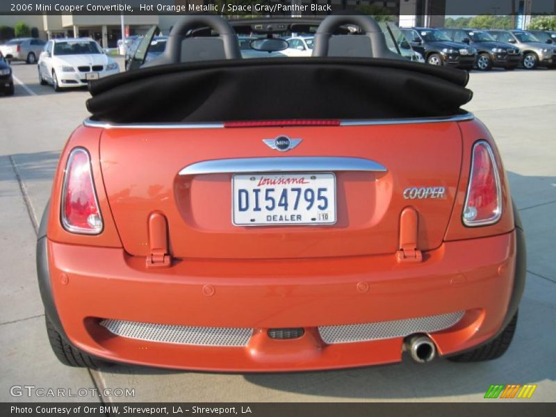 Hot Orange Metallic / Space Gray/Panther Black 2006 Mini Cooper Convertible