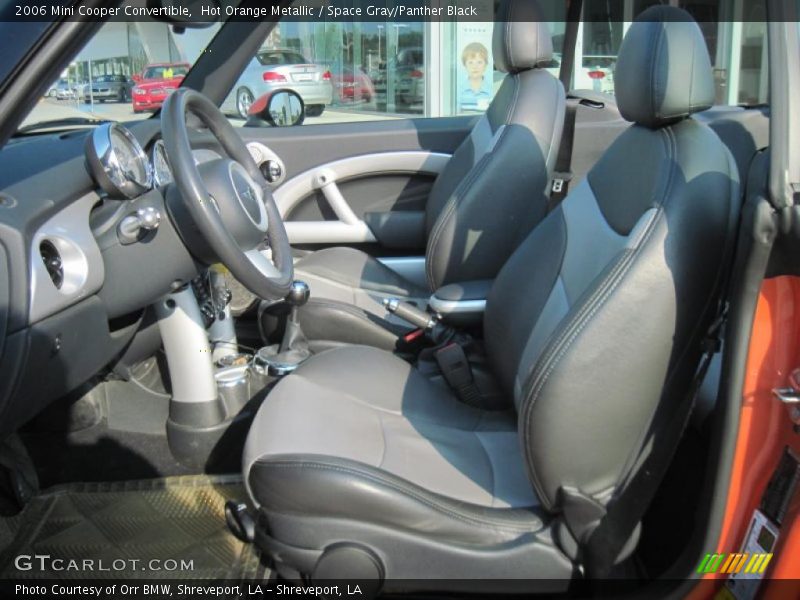 Hot Orange Metallic / Space Gray/Panther Black 2006 Mini Cooper Convertible