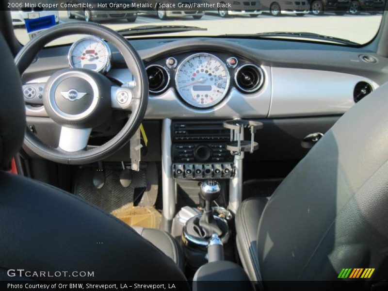 Hot Orange Metallic / Space Gray/Panther Black 2006 Mini Cooper Convertible