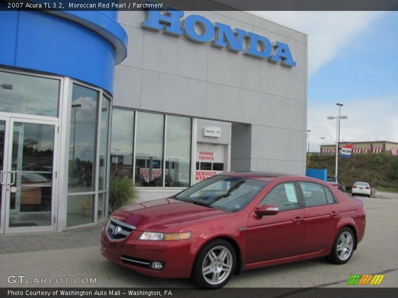 Moroccan Red Pearl / Parchment 2007 Acura TL 3.2