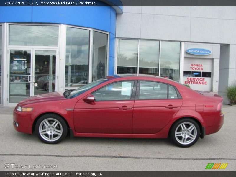Moroccan Red Pearl / Parchment 2007 Acura TL 3.2