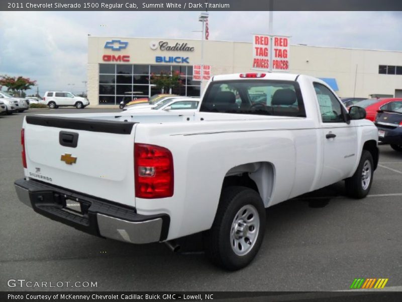 Summit White / Dark Titanium 2011 Chevrolet Silverado 1500 Regular Cab