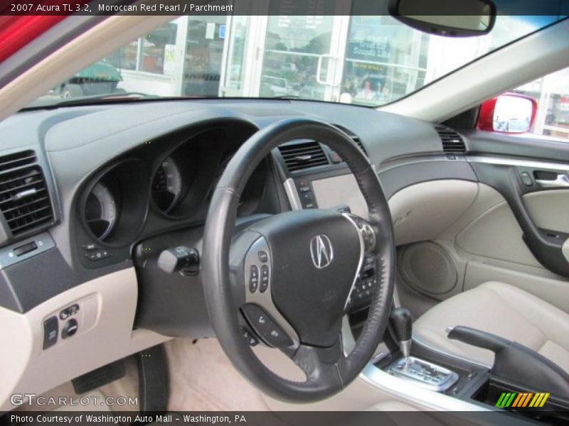 Moroccan Red Pearl / Parchment 2007 Acura TL 3.2