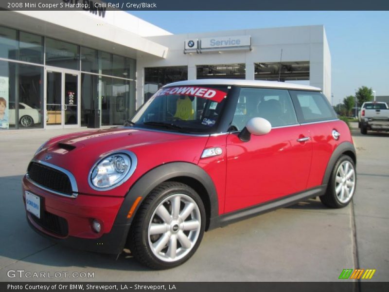 Chili Red / Grey/Black 2008 Mini Cooper S Hardtop