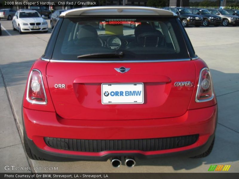 Chili Red / Grey/Black 2008 Mini Cooper S Hardtop