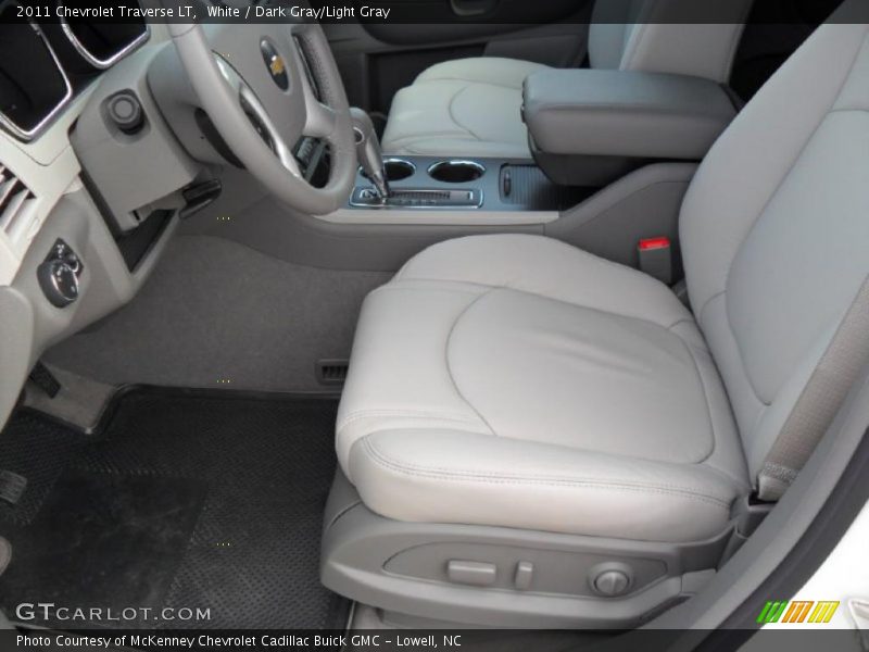 White / Dark Gray/Light Gray 2011 Chevrolet Traverse LT