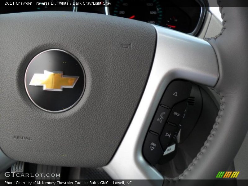 White / Dark Gray/Light Gray 2011 Chevrolet Traverse LT