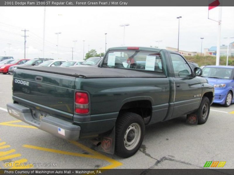 Forest Green Pearl / Mist Gray 2001 Dodge Ram 1500 ST Regular Cab