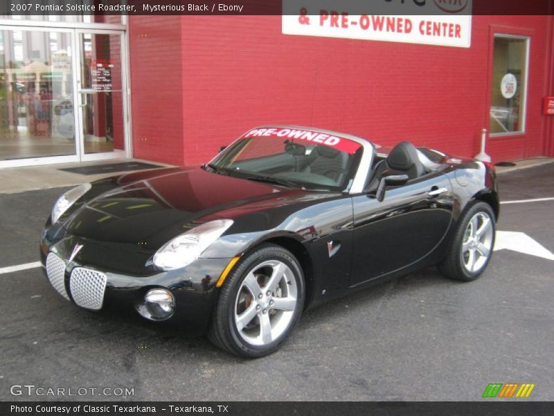 Mysterious Black / Ebony 2007 Pontiac Solstice Roadster