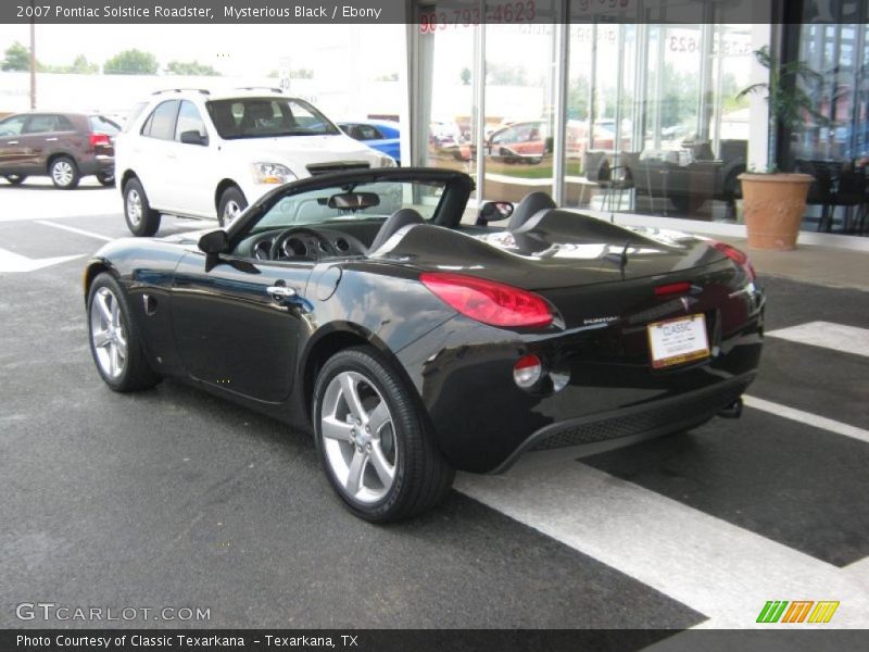 Mysterious Black / Ebony 2007 Pontiac Solstice Roadster