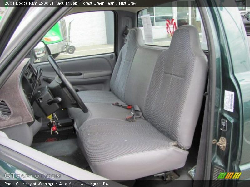 Forest Green Pearl / Mist Gray 2001 Dodge Ram 1500 ST Regular Cab