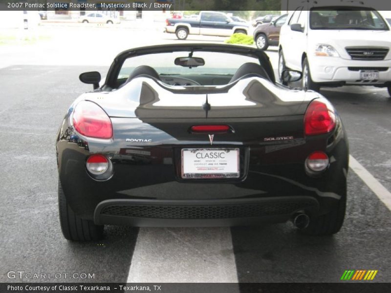 Mysterious Black / Ebony 2007 Pontiac Solstice Roadster
