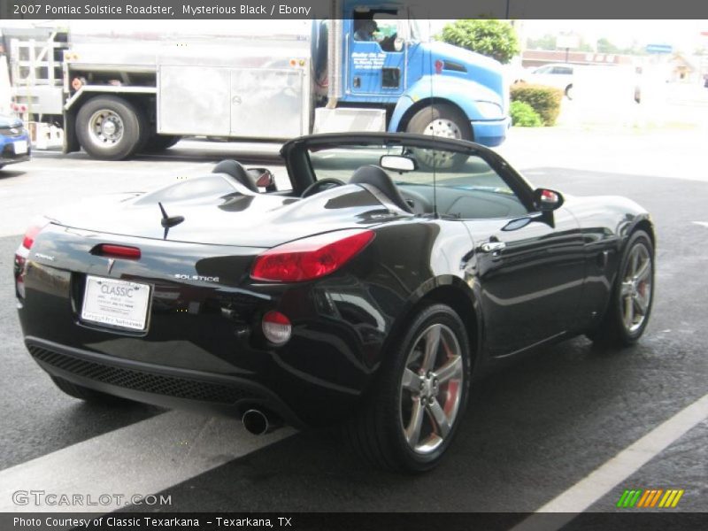 Mysterious Black / Ebony 2007 Pontiac Solstice Roadster