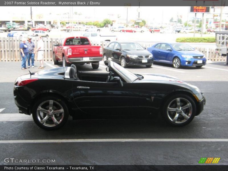 Mysterious Black / Ebony 2007 Pontiac Solstice Roadster