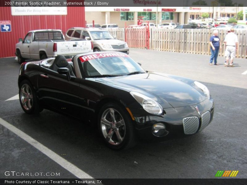 Mysterious Black / Ebony 2007 Pontiac Solstice Roadster