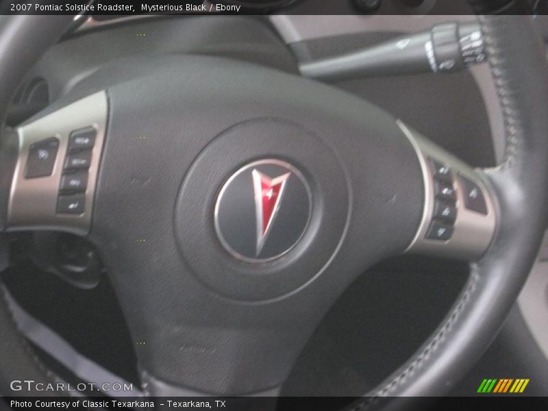 Mysterious Black / Ebony 2007 Pontiac Solstice Roadster