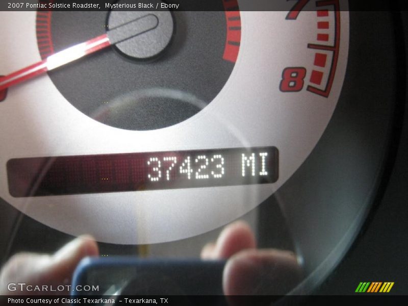 Mysterious Black / Ebony 2007 Pontiac Solstice Roadster