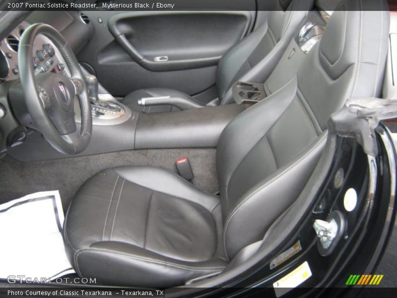 Mysterious Black / Ebony 2007 Pontiac Solstice Roadster