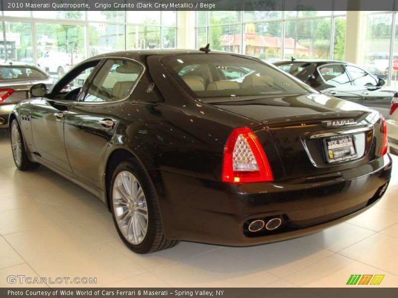 Grigio Granito (Dark Grey Metallic) / Beige 2010 Maserati Quattroporte