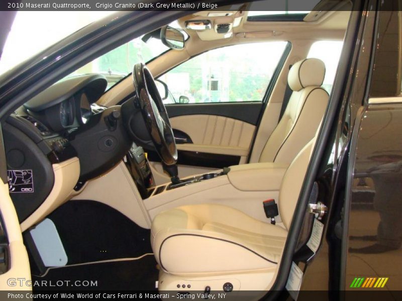 Grigio Granito (Dark Grey Metallic) / Beige 2010 Maserati Quattroporte