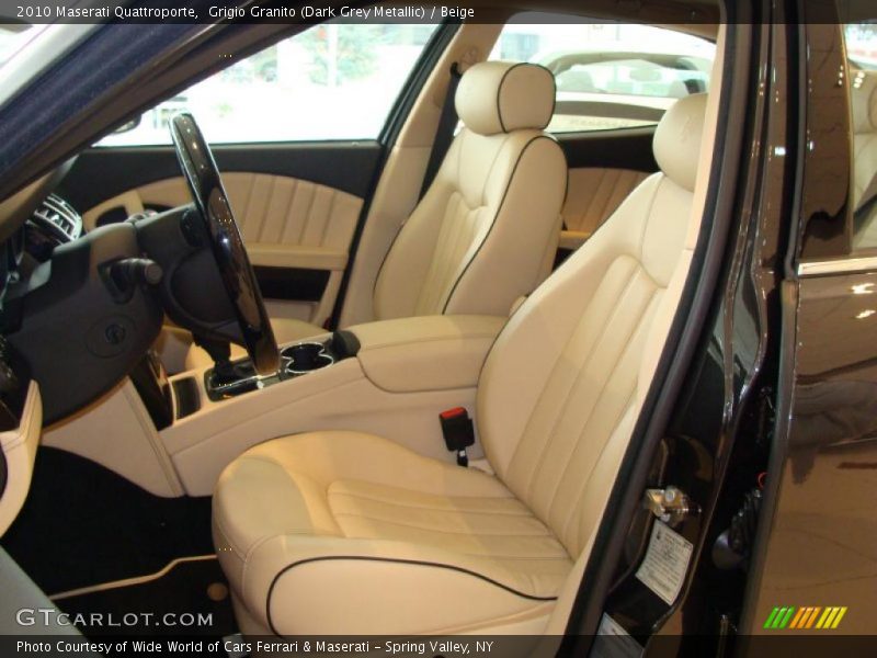 Grigio Granito (Dark Grey Metallic) / Beige 2010 Maserati Quattroporte
