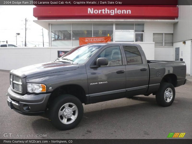 Graphite Metallic / Dark Slate Gray 2004 Dodge Ram 2500 Laramie Quad Cab 4x4