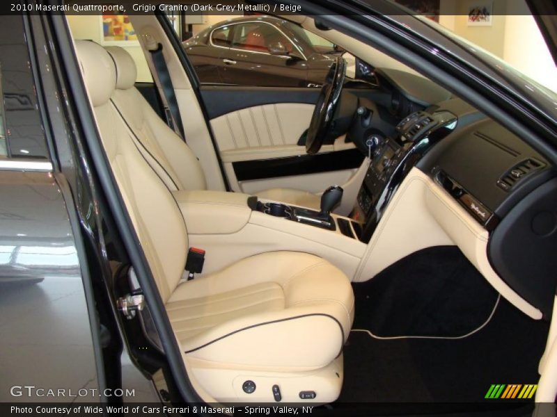 Grigio Granito (Dark Grey Metallic) / Beige 2010 Maserati Quattroporte