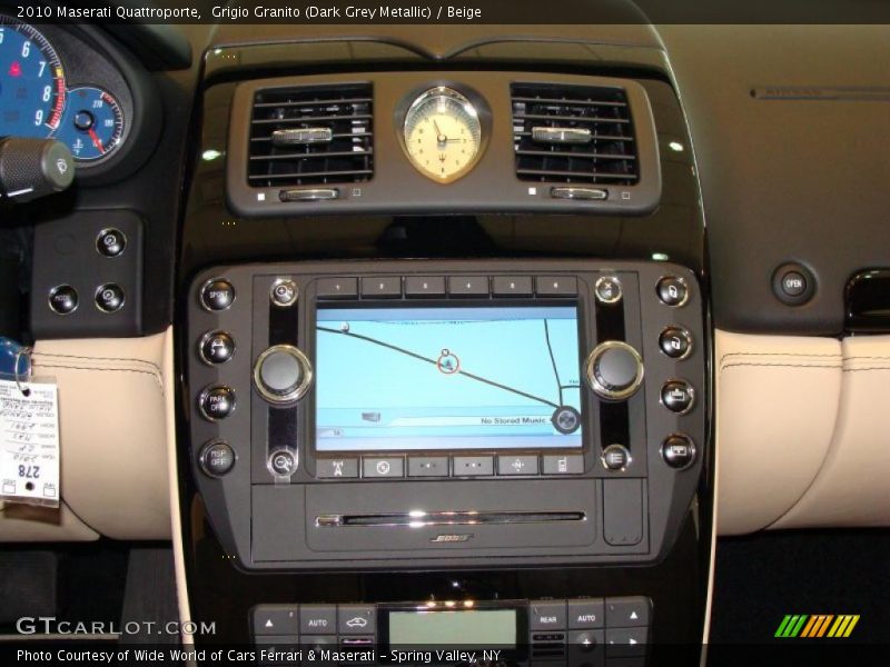 Grigio Granito (Dark Grey Metallic) / Beige 2010 Maserati Quattroporte