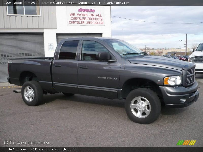 Graphite Metallic / Dark Slate Gray 2004 Dodge Ram 2500 Laramie Quad Cab 4x4