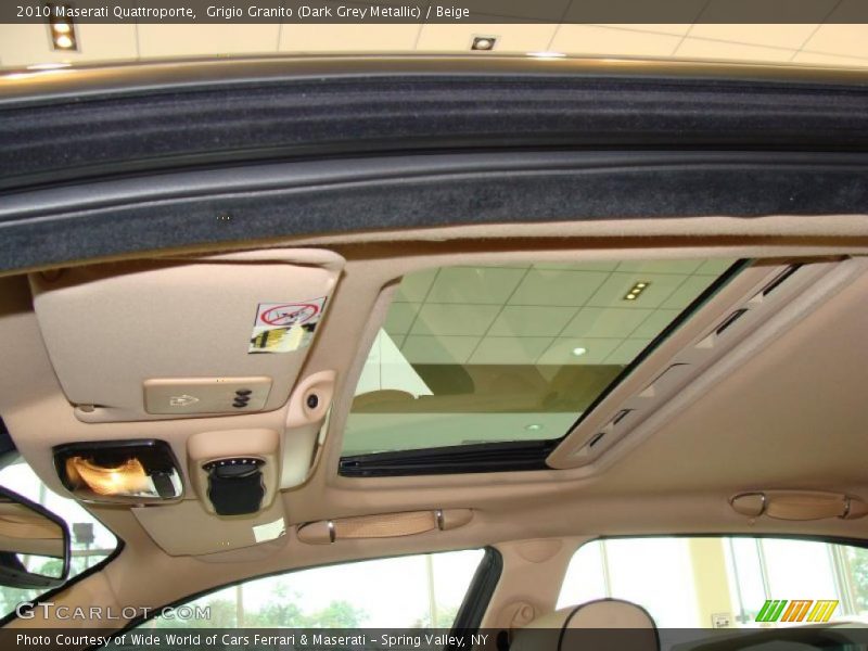 Grigio Granito (Dark Grey Metallic) / Beige 2010 Maserati Quattroporte
