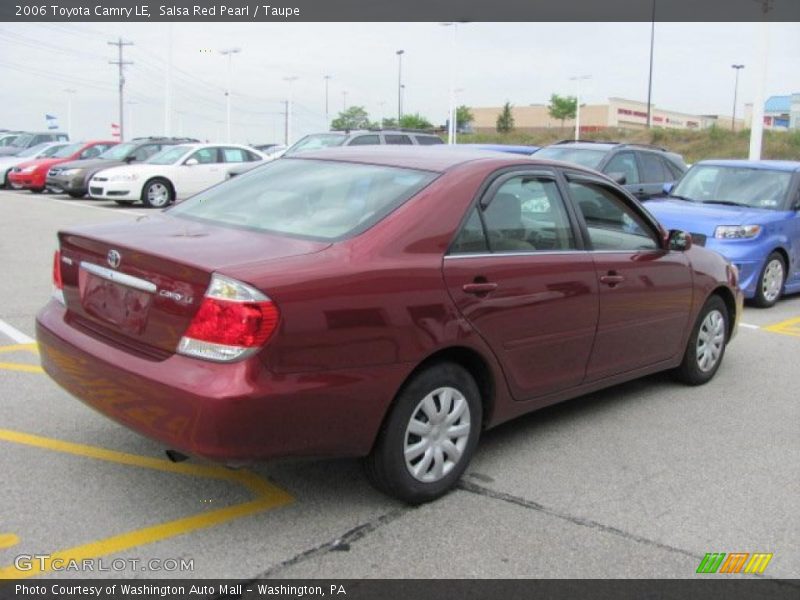 Salsa Red Pearl / Taupe 2006 Toyota Camry LE