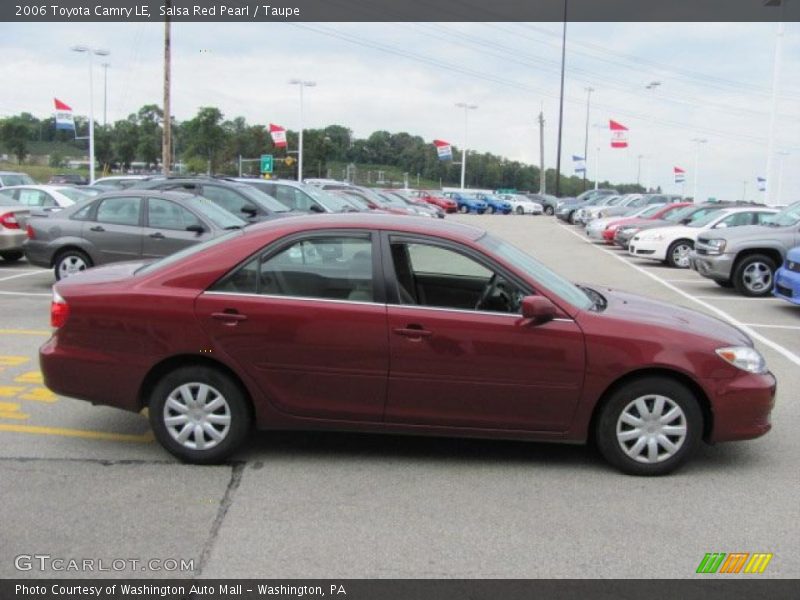 Salsa Red Pearl / Taupe 2006 Toyota Camry LE