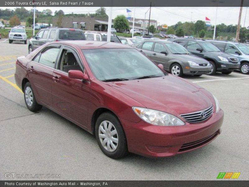 Salsa Red Pearl / Taupe 2006 Toyota Camry LE