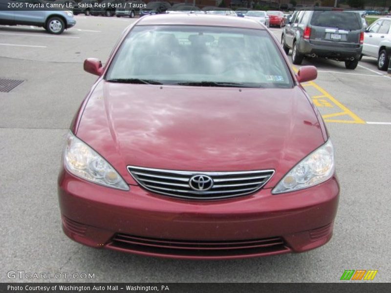 Salsa Red Pearl / Taupe 2006 Toyota Camry LE