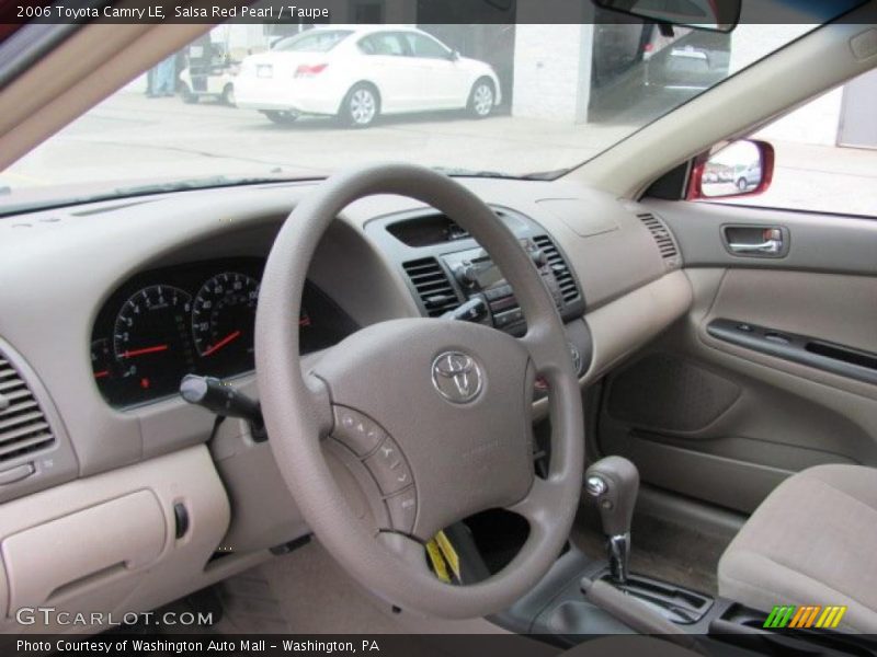 Salsa Red Pearl / Taupe 2006 Toyota Camry LE