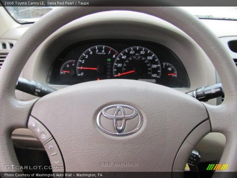 Salsa Red Pearl / Taupe 2006 Toyota Camry LE