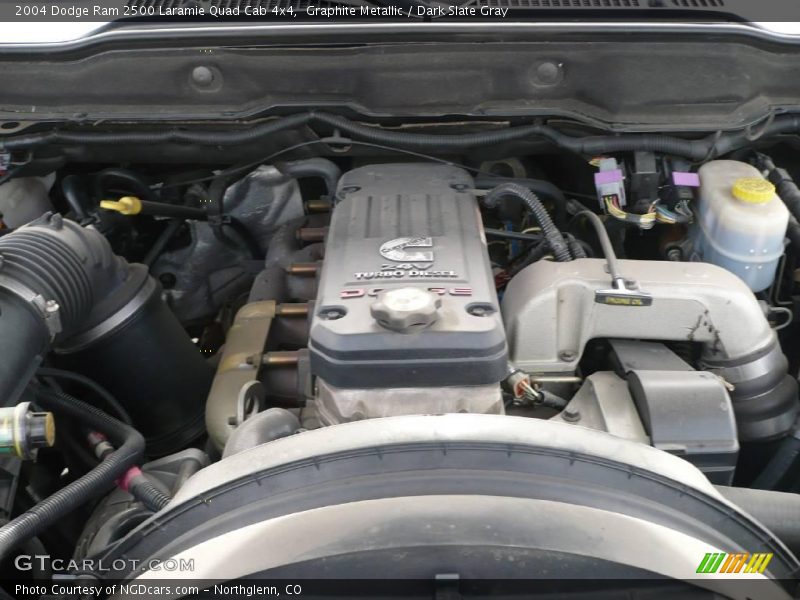 Graphite Metallic / Dark Slate Gray 2004 Dodge Ram 2500 Laramie Quad Cab 4x4