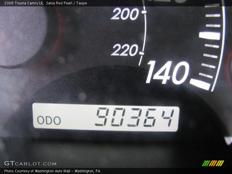 Salsa Red Pearl / Taupe 2006 Toyota Camry LE