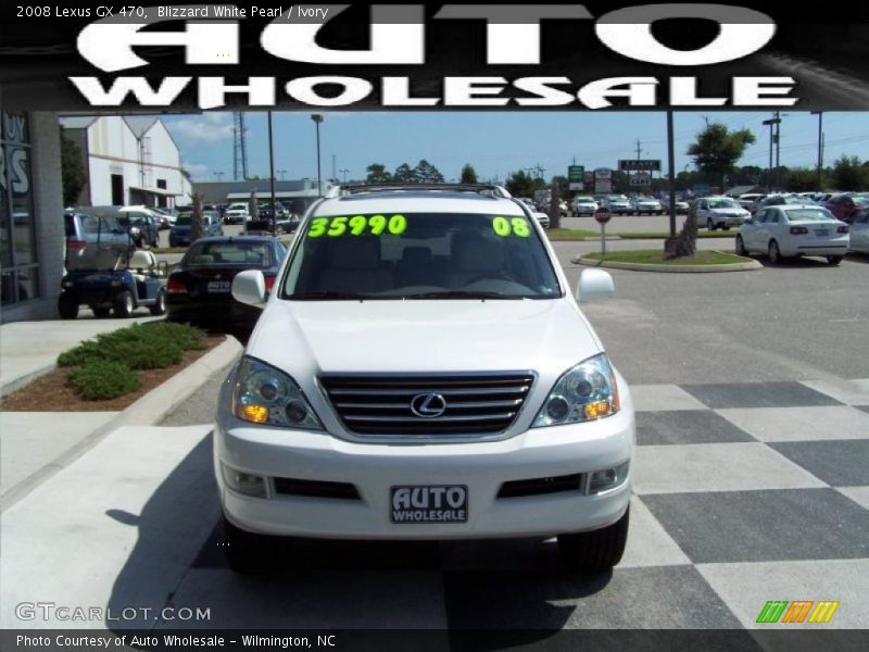 Blizzard White Pearl / Ivory 2008 Lexus GX 470