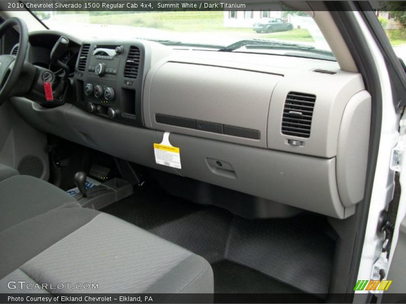 Summit White / Dark Titanium 2010 Chevrolet Silverado 1500 Regular Cab 4x4