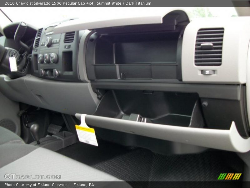 Summit White / Dark Titanium 2010 Chevrolet Silverado 1500 Regular Cab 4x4