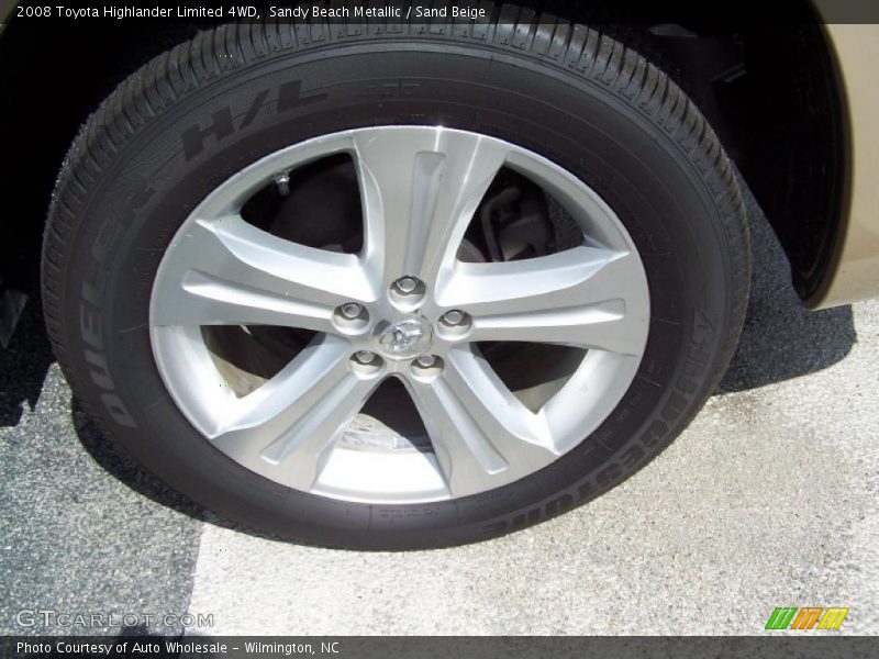 Sandy Beach Metallic / Sand Beige 2008 Toyota Highlander Limited 4WD