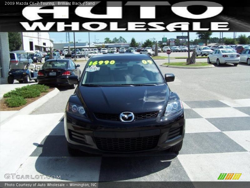Brilliant Black / Sand 2009 Mazda CX-7 Touring