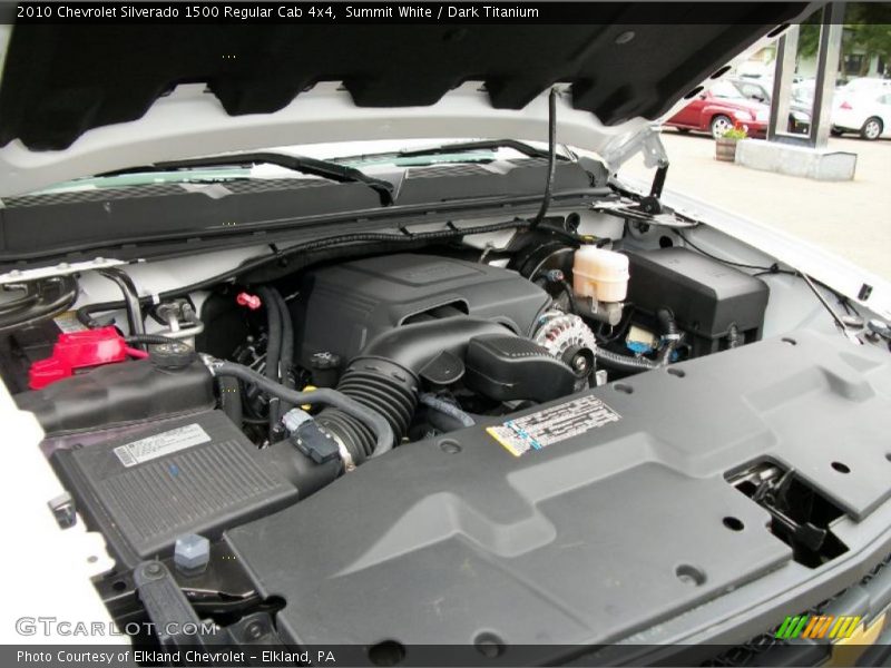 Summit White / Dark Titanium 2010 Chevrolet Silverado 1500 Regular Cab 4x4