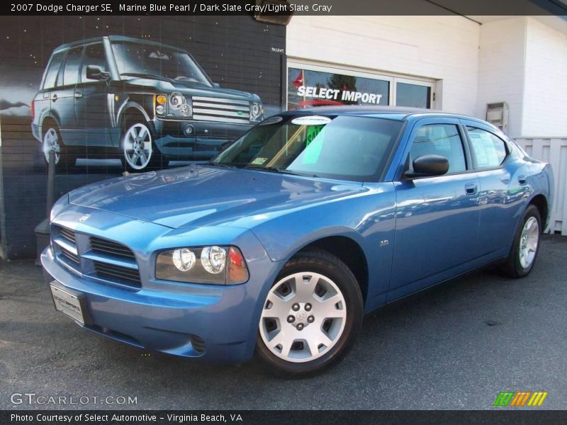 Marine Blue Pearl / Dark Slate Gray/Light Slate Gray 2007 Dodge Charger SE