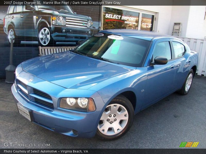 Marine Blue Pearl / Dark Slate Gray/Light Slate Gray 2007 Dodge Charger SE