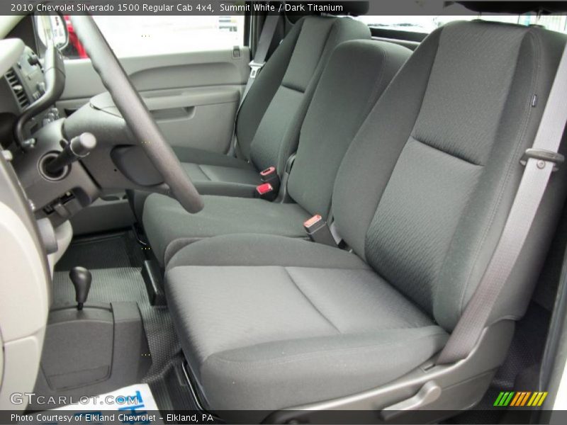 Summit White / Dark Titanium 2010 Chevrolet Silverado 1500 Regular Cab 4x4