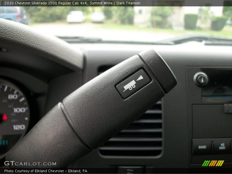 Summit White / Dark Titanium 2010 Chevrolet Silverado 1500 Regular Cab 4x4
