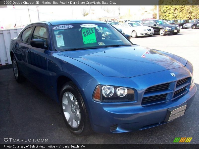 Marine Blue Pearl / Dark Slate Gray/Light Slate Gray 2007 Dodge Charger SE